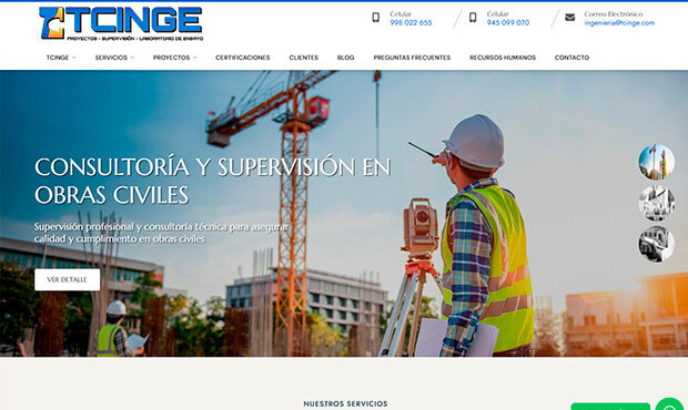 tcinge.com - Página Web Institucional tcinge.com